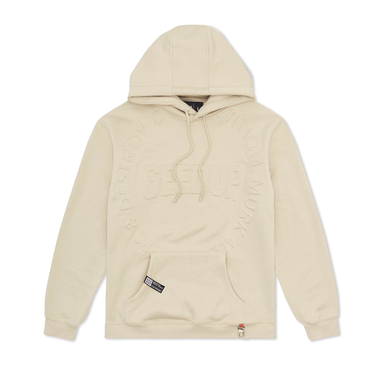 Geedup Hoodie OS Emblem Emboss Hoody Sand (3) Geedup Hoodie OS Emblem Emboss Hoody Sand