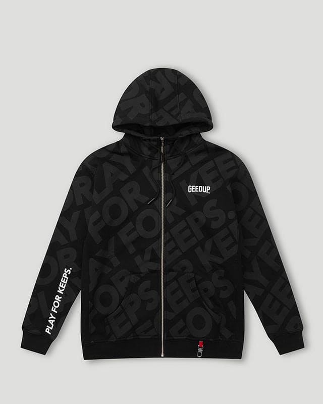 Geedup Hoodie PFK Monogram Zip Jacket Black Geedup Hoodie PFK Monogram Zip Jacket Black
