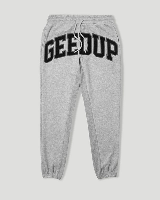 Geedup Team Logo Trackpants MarleBlack Grey - Copy Geedup Team Logo Trackpants Marle/Black Grey