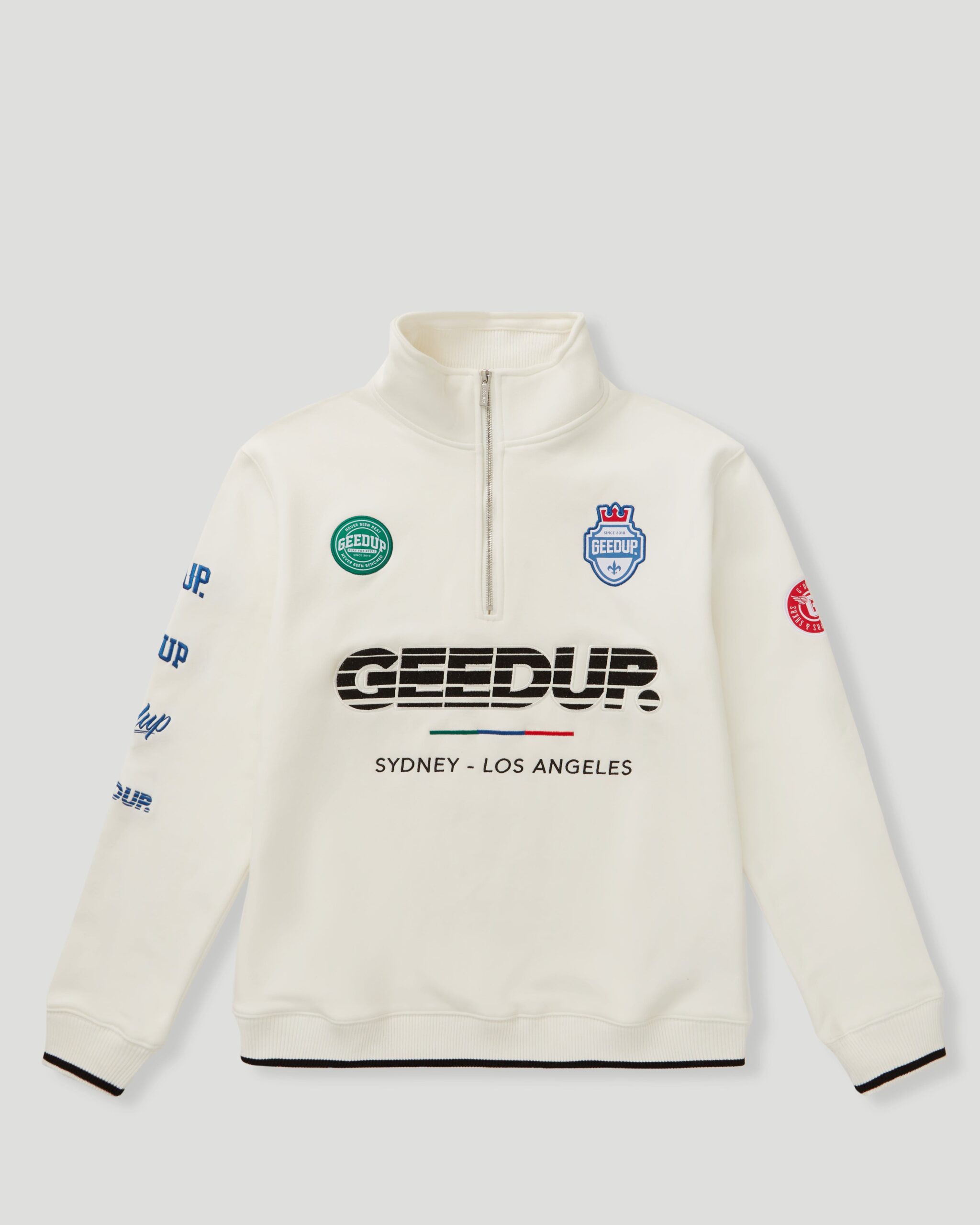 Geedup Sportsman Badges QTR ZIP Cream Light Geedup Sportsman Badges QTR ZIP Cream Light