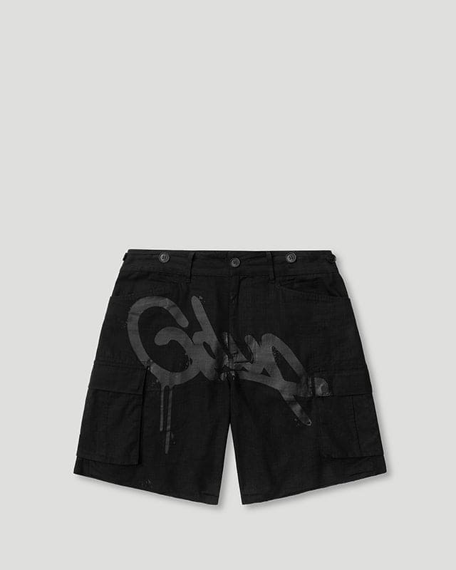 GEEDUP Handstyle Cargo Short Black GEEDUP Handstyle Cargo Short Black