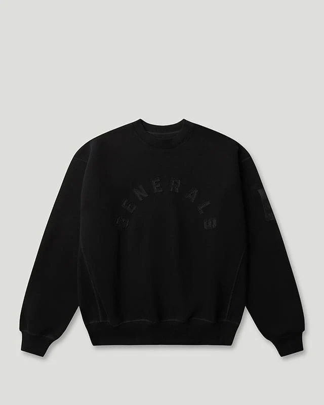 Geedup Generals Oversized Crewneck Jet Black Geedup Generals Oversized Crewneck Jet Black
