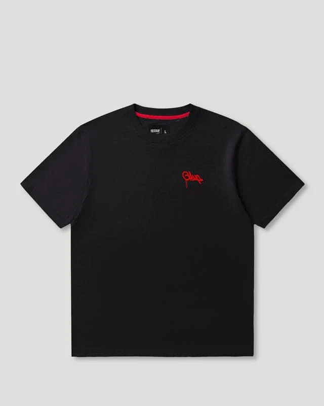 Geedup Micro Handstyle T-Shirt Black/Red Geedup Micro Handstyle T-Shirt Black/Red