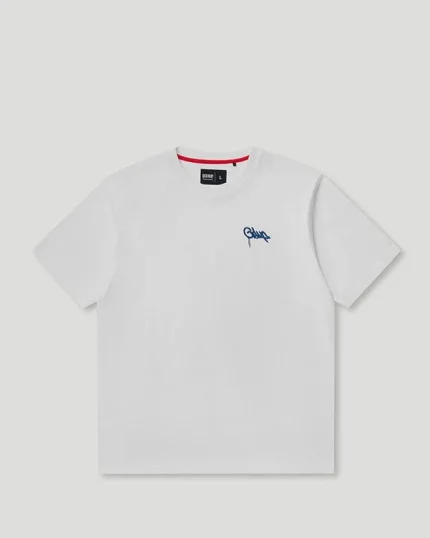Geedup Micro Handstyle T-Shirt White/Blue