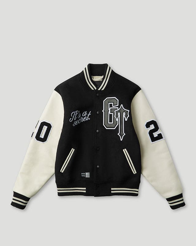 Geedup x Trapstar Letterman BlackWhiteGrey Jacket (2) Geedup x Trapstar Letterman Black/White/Grey Jacket