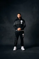 Geedup xTeam Logo x Irongate T BlackWhite Trackpant